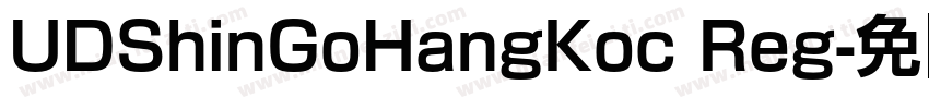UDShinGoHangKoc Reg字体转换